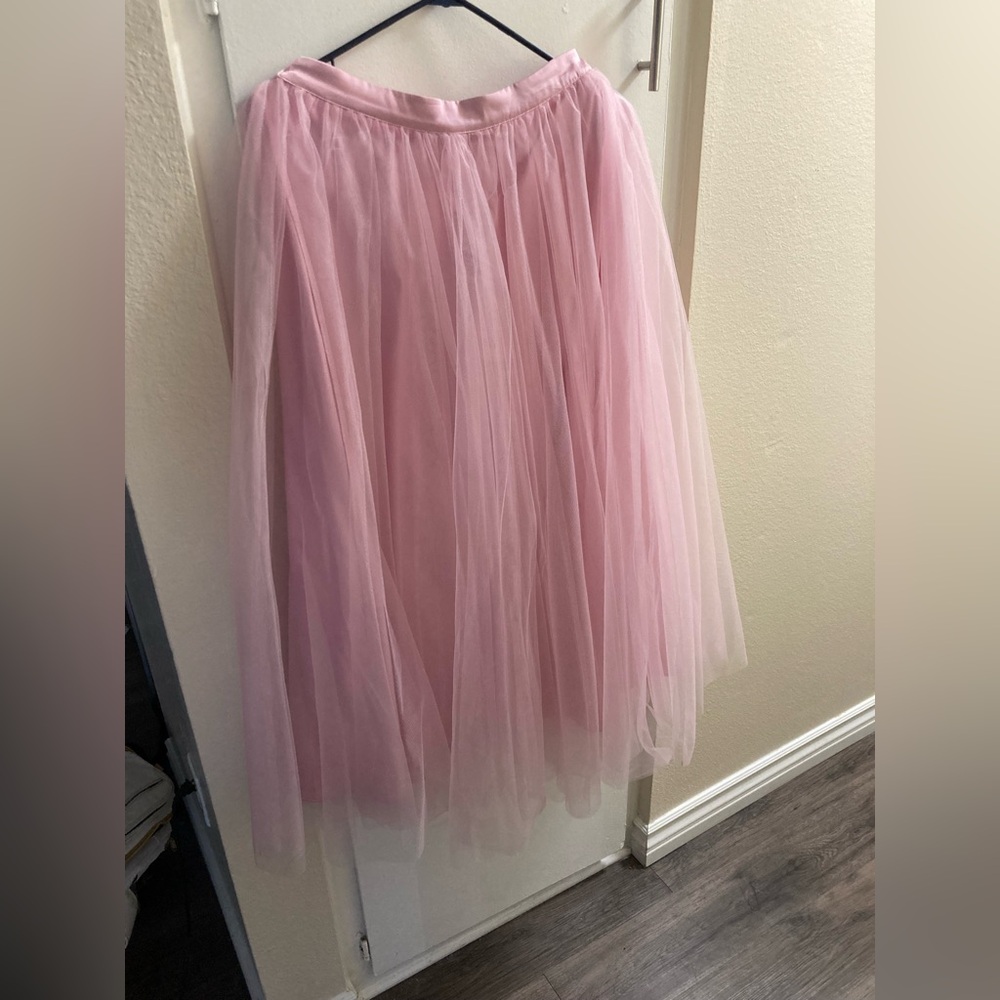 Isaac Mizrahi Pink Tulle Midi Skirt - NWT - Picture 3 of 8